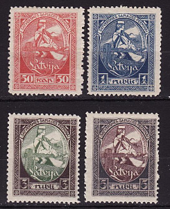 Латвия, 1920, Учредительное собрание, 4 марки